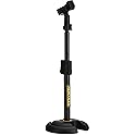 Hercules Stands MS100B Low-profile Straight Microphone Stand with H-Base