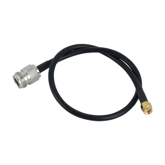 uxcell 15.7 Inch Black N Type Female to RP-SMA Male Cable RG58 Low Loss Connector Cord Fit for WiFi 4G Router Gateway Receiver Radio Transmitters