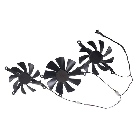 Rakstore CF1010U12S Graphics Card Cooling Fan Replacement for XFX RX 5700 XT Thicc III Quiet Cooler Fan (3 Pcs/Set)