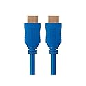 28AWG High Speed HDMI Cable w/Ferrite Cores, Blue (6 feet)