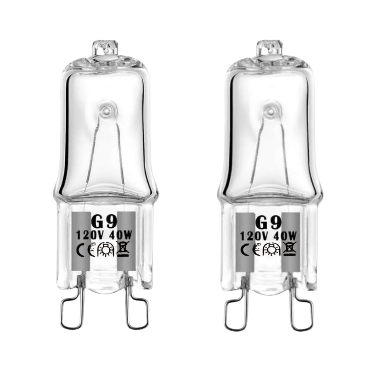 (2 PCS) WB25T10102 Lamp Halogen Bulb G9 fits for GE Electrolux Kenmore Range/Stove/Oven Light Bulb -Replace 318946400 3025992 WB08T10045 WPW10571723