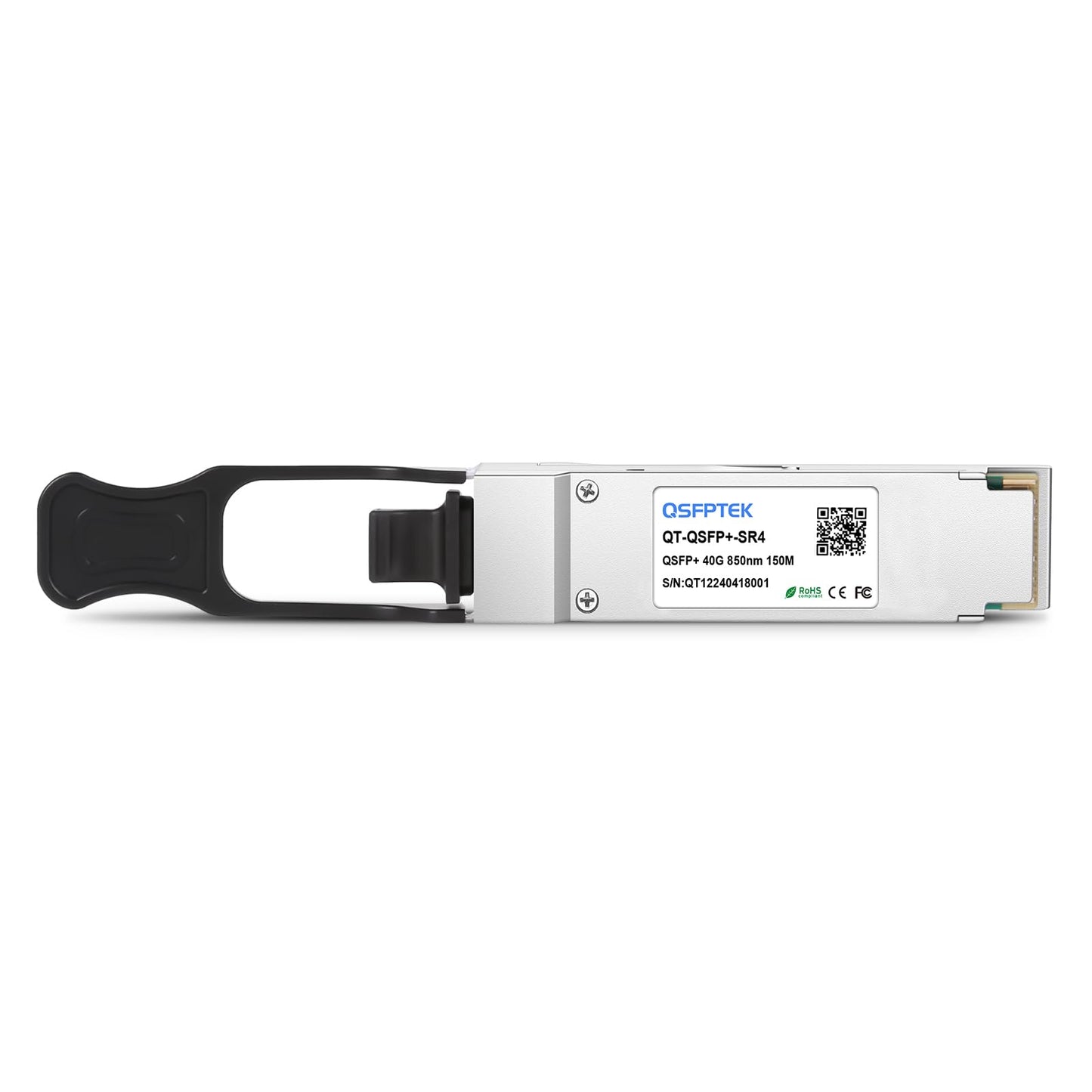 QSFPTEK 40GBASE-SR4 QSFP+ 850nm 150M DDM MTP/MPO MMF Optical Transceiver Module Compatible QSFP-40G-SR4