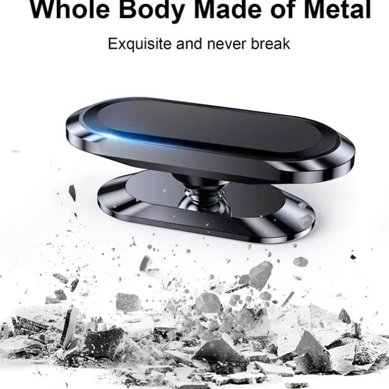 Magnetic Car Phone Holder 3Pcs Car Magnetic Phone Holder Mount Universal Suction Cup Navigation Support Adjustable 360 Rotation for Automotive