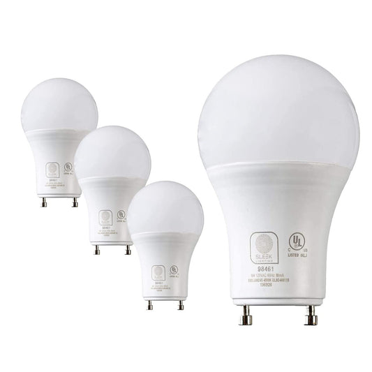 SLEEKLIGHTING GU24 LED Light Bulb, 2 Prong Light Bulb - Dimmable,9 WATT, Twist Lock Base, Replacing CFL Ceiling Lights,3000K Warm White 800lm, 240
