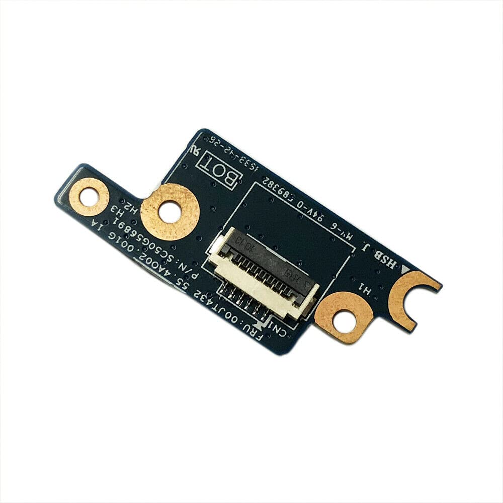 Power Switch on Off Button Board with Cable Replacement for Lenovo ThinkPad W550S W550 T550 T560 T570 P50S 00JT432 48.4AO09.011 SC50G56891 Power