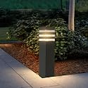 SLAWA 15In Pathway Lights Black E26 Outdoor Landscape Path Lighting Aluminum Walkway Bollard Lights Modern Landscape Sideway Post Lantern IP65