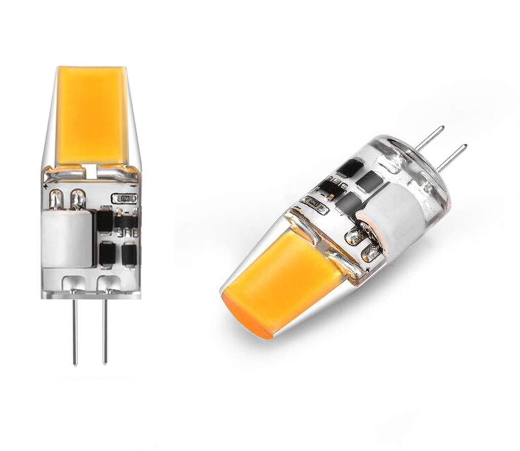 G4 LED Light Bulbs G4 Bi-Pin Base 3W (Equivalent to 20W Halogen Bulb) AC/DC 12V Warm White 3000K LED Bulbs for Landscape Ceiling Under Counter Puck