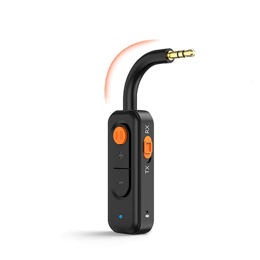 LYANGET Bluetooth 5.4 Audio Transmitter Receiver with Low Latency,3.5MM AUX Bluetooth Car Adapter with Built-in Microphone for Hands-Free