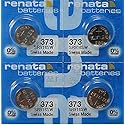Renata 4 373 Button Cell Watch 0% Hg Mercury Free Batteries