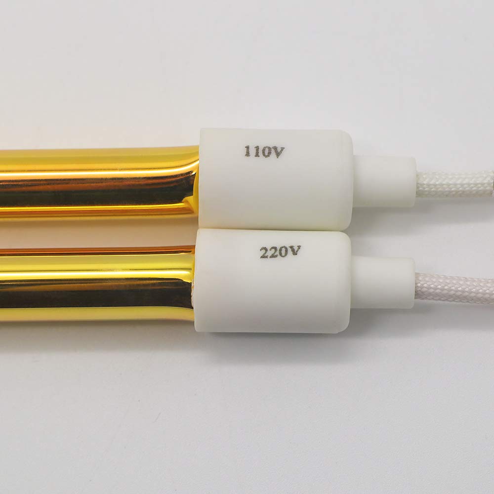 DATOUBOSS 1000W Shortwave Heater Bulb Replacement Bulb for Infrared Paint Curing Lamp Halogen Lamp Tube Replacement for DT-SC-003 110V (110V)