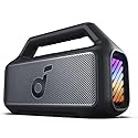 Soundcore Boom 2 By Anker, Outdoor Speaker, 80W, Subwoofer, BassUp 2.0, 24H Playtime, IPX7 Waterproof, Floatable, RGB Lights, USB-C, Custom EQ