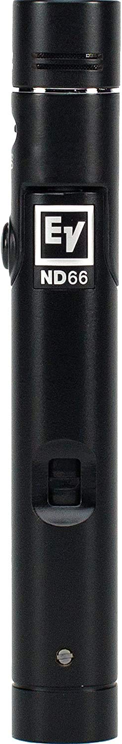 Electro-Voice ND66 Condenser Cardioid Instrument Microphone , Black