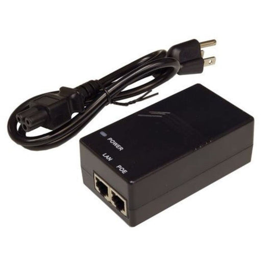 Tycon Power Systems 48V 0.5A 24W 10/100/1000MB Passive PoE Power Inserter w/US Power Cord