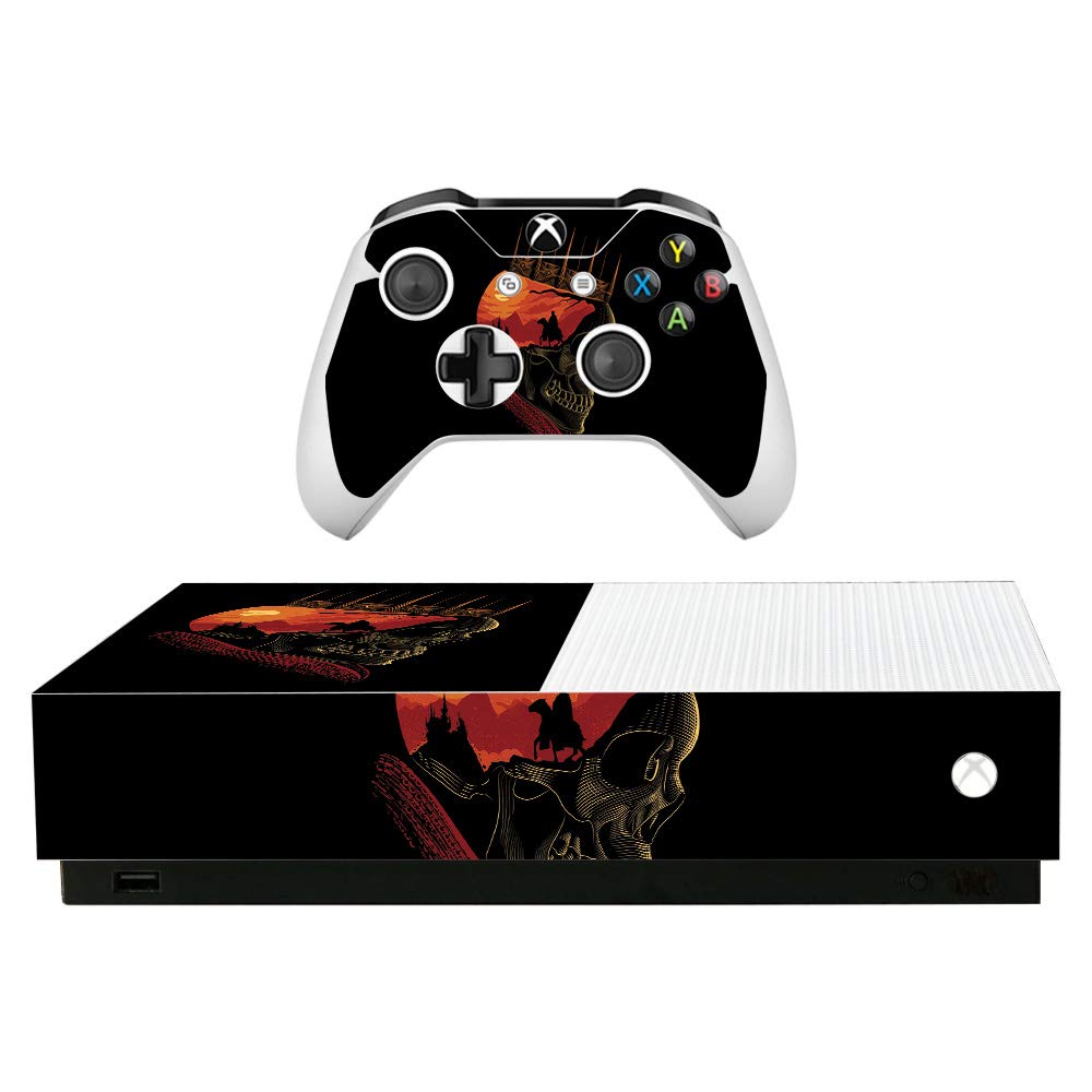 MightySkins Skin for Microsoft Xbox One S All-Digital Edition - King Nothing | Protective, Durable, and Unique Vinyl Decal wrap Cover | Easy to Apply