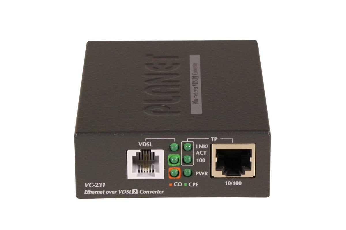 VC-231 Single port 100/100 Mbps Ethernet to VDSL2 Converter - 30a profile