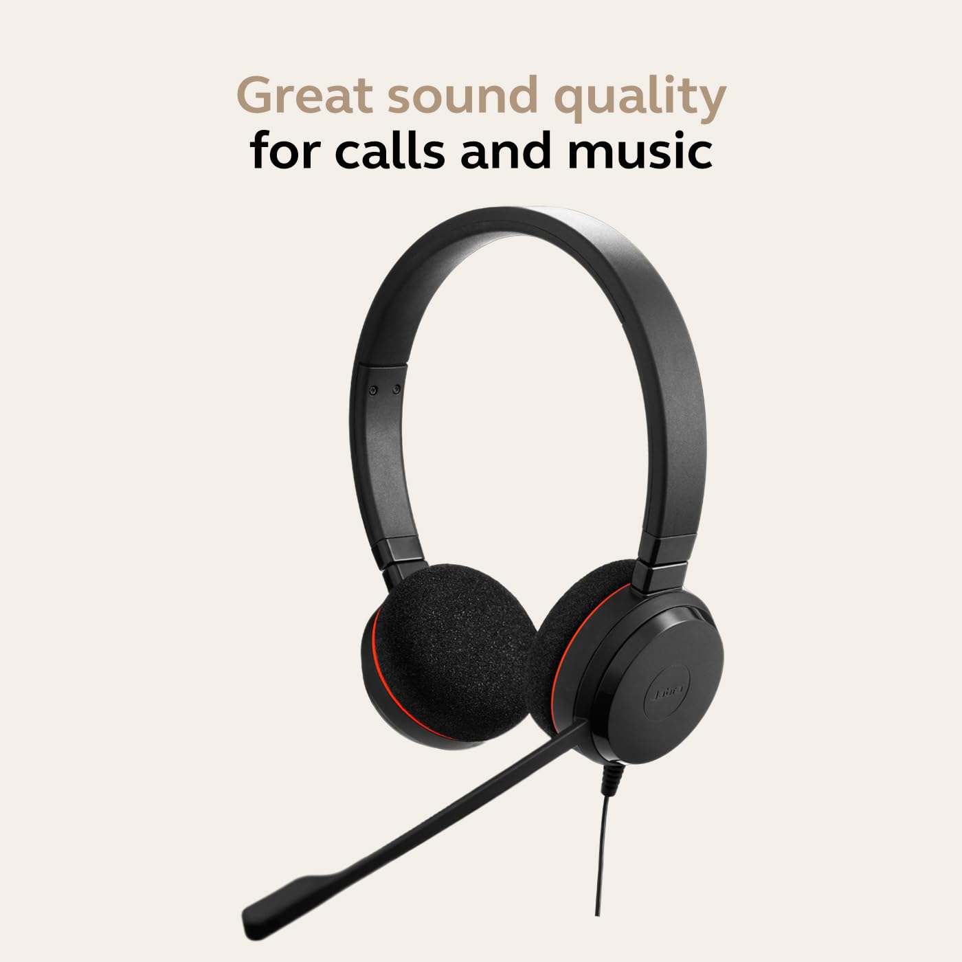 Jabra Evolve 20 MS Stereo Kits Oreillette USB