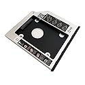 2nd HDD SSD Hard Drive Optical Bay Caddy Frame Tray for Dell Latitude E4300 E4310 with Matched Bezel Front Panel Faceplate