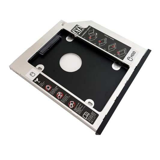 2nd HDD SSD Hard Drive Optical Bay Caddy Frame Tray for Dell Latitude E4300 E4310 with Matched Bezel Front Panel Faceplate
