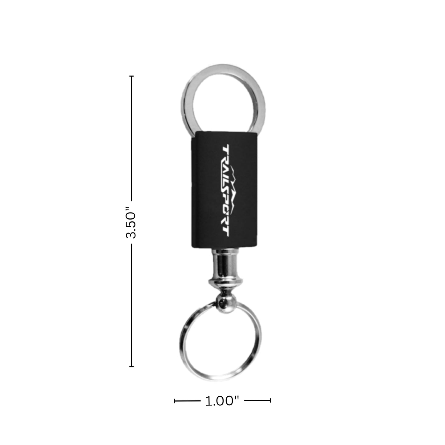 AU-TOMOTIVE GOLD, INC. Officially Licensed Anodized Aluminum Valet Key Fob for Honda Trailsport (Black)