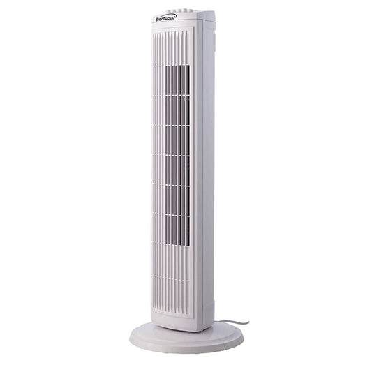 Brentwood Kool Zone F-30TW Oscillating Tower Fan,3-Speed 30-inch,White