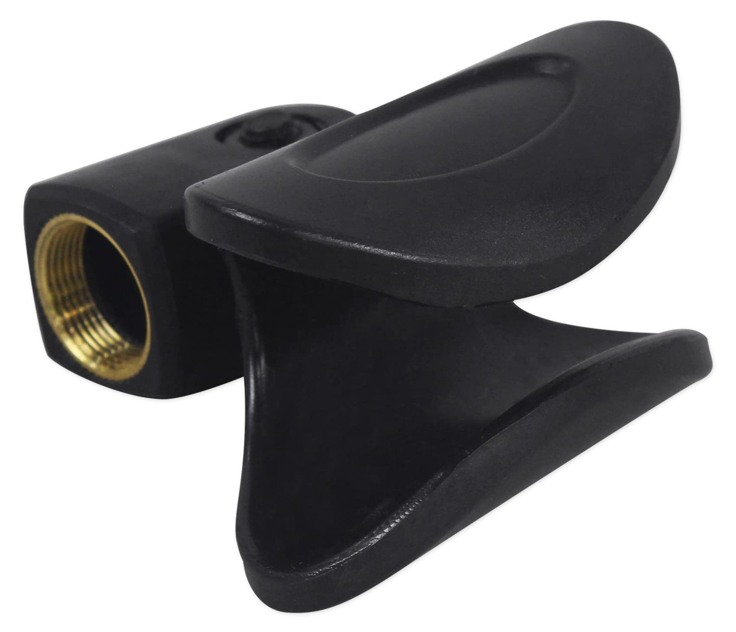 Rockville Universal Wireless Microphone Clip, Flexible Plastic, Copper Threading, 5/8" x 27, Secure Grip, Durable Build, Wide Compatibility, for Live