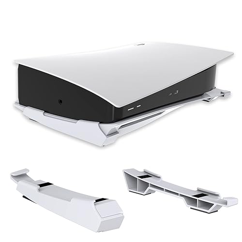 NexiGo PS5 Accessories Horizontal Stand, [Minimalist Design], PS5 Base Stand, Compatible with PlayStation 5 Disc & Digital Editions, White