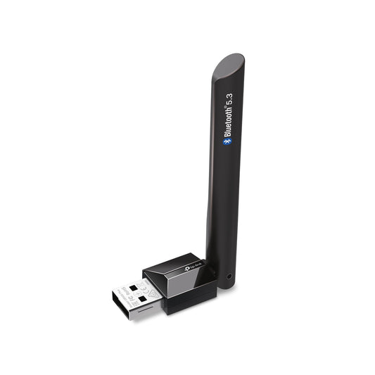 TP-Link USB Bluetooth Adapter for PC, Bluetooth 5.3 Long Range Receiver, Plug and Play, Adjustable Antenna, Supports Windows 11/10/8.1/7 for Desktop