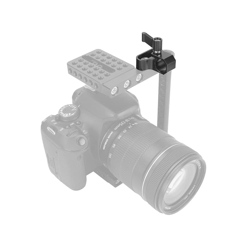 SZRIG 15mm Rod Clamp Adapter Install with 1/4"-20 Mounting Screw for Camera Photo Studio