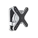 Monoprice Pivoting Tilt TV Wall Mount Bracket - for TVs 13in to 27in Max Weight 33lbs VESA Patterns Up to 100x100 Rotating UL Certified, Silver