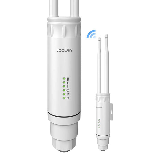 JOOWIN AC1200 High Power Outdoor Wireless Access Point Weatherproof WiFi Range Extender with POE Dual Band 2.4G&5.8GHz 802.11AC Wireless WiFi Access