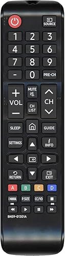 Universal Remote Control Compatible with All Samsung Smart TVs, LED, LCD, HDTV, 3D TVs (All Models: BN59-01301A/BN59-01199F/BN59-01289A)
