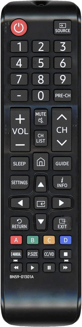 Universal Remote Control Compatible with All Samsung Smart TVs, LED, LCD, HDTV, 3D TVs (All Models: BN59-01301A/BN59-01199F/BN59-01289A)
