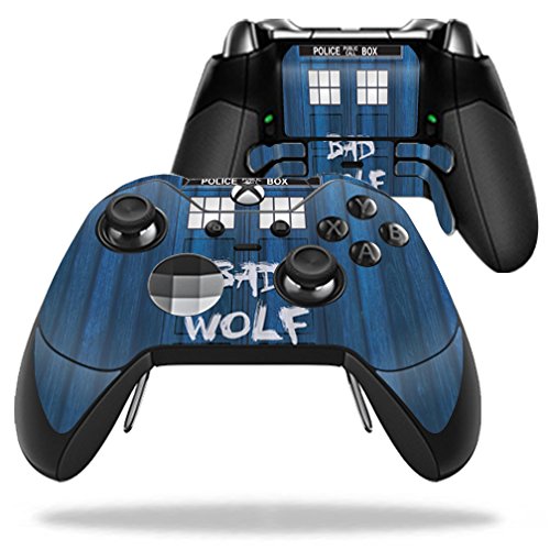 MightySkins Skin Compatible with Microsoft Xbox One Elite Controller - Time Lord Box | Protective, Durable, and Unique Vinyl wrap Cover | Easy