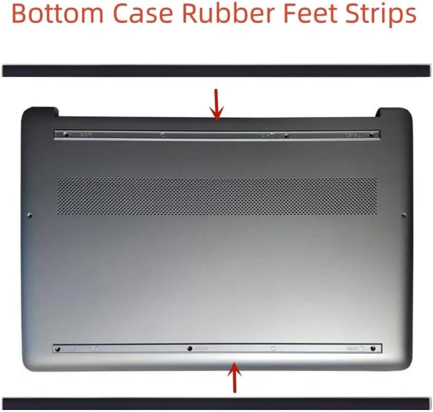 Laptop Rubber Feet Strips Replacement for HP 15-DY 15T-DY 15S-FQ 15-EF 15S-EQ FR ER TPN-Q222/Q230 for Laptop Bottom Cover Non-Slip Silicone Bumper
