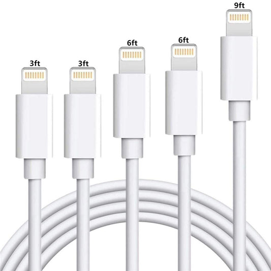 iPhone Charger Cable SHARLLEN Lightning Cable Mfi Certified 5Pack(3ft/3ft/6ft/6ft/10ft) USB Fast Long iPhone Charging Cords Compatible iPhone…
