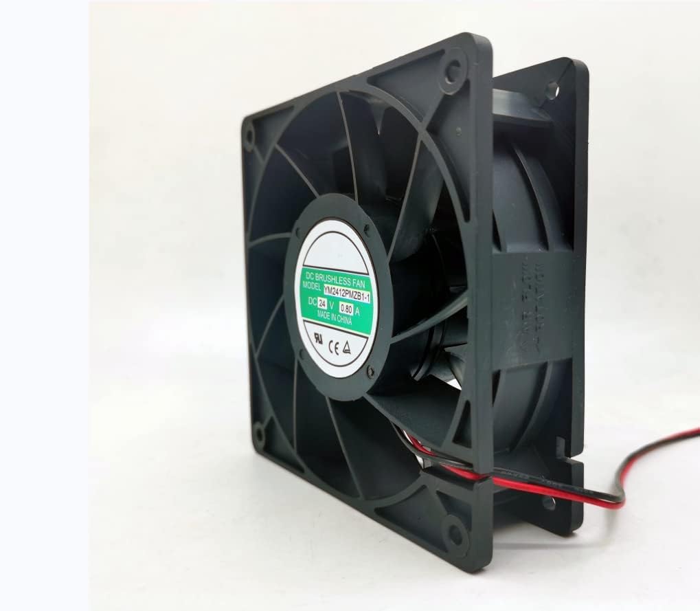 YM2412PMZB1-1 DC 24V 0.80A 178.4CFM 120X120X38mm Cooling Fan