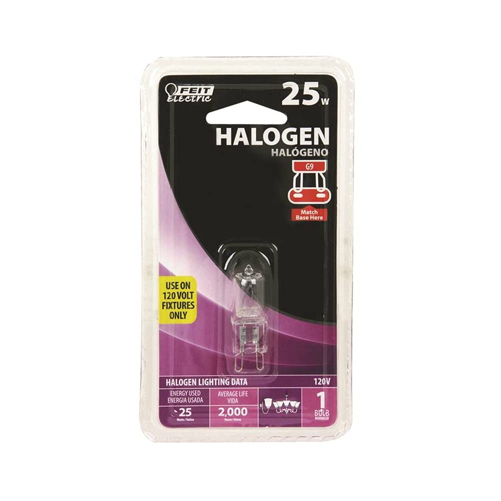 BPQ25/G9/RP 25 W G9 PIN HALOGEN CLEAR CARDED
