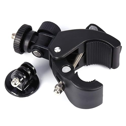 Pomya Camera Bike Motorcycle Mount Holder, 360° Rotatable Bike Bicycle Handlebar Clip On Clamp Mount with 1/4 inch Screw for GoPro Camera