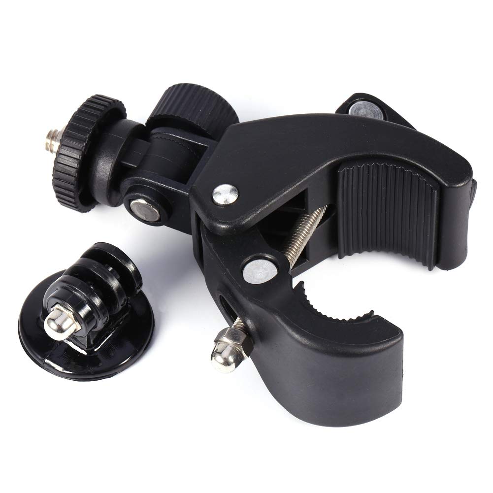 Pomya Camera Bike Motorcycle Mount Holder, 360° Rotatable Bike Bicycle Handlebar Clip On Clamp Mount with 1/4 inch Screw for GoPro Camera