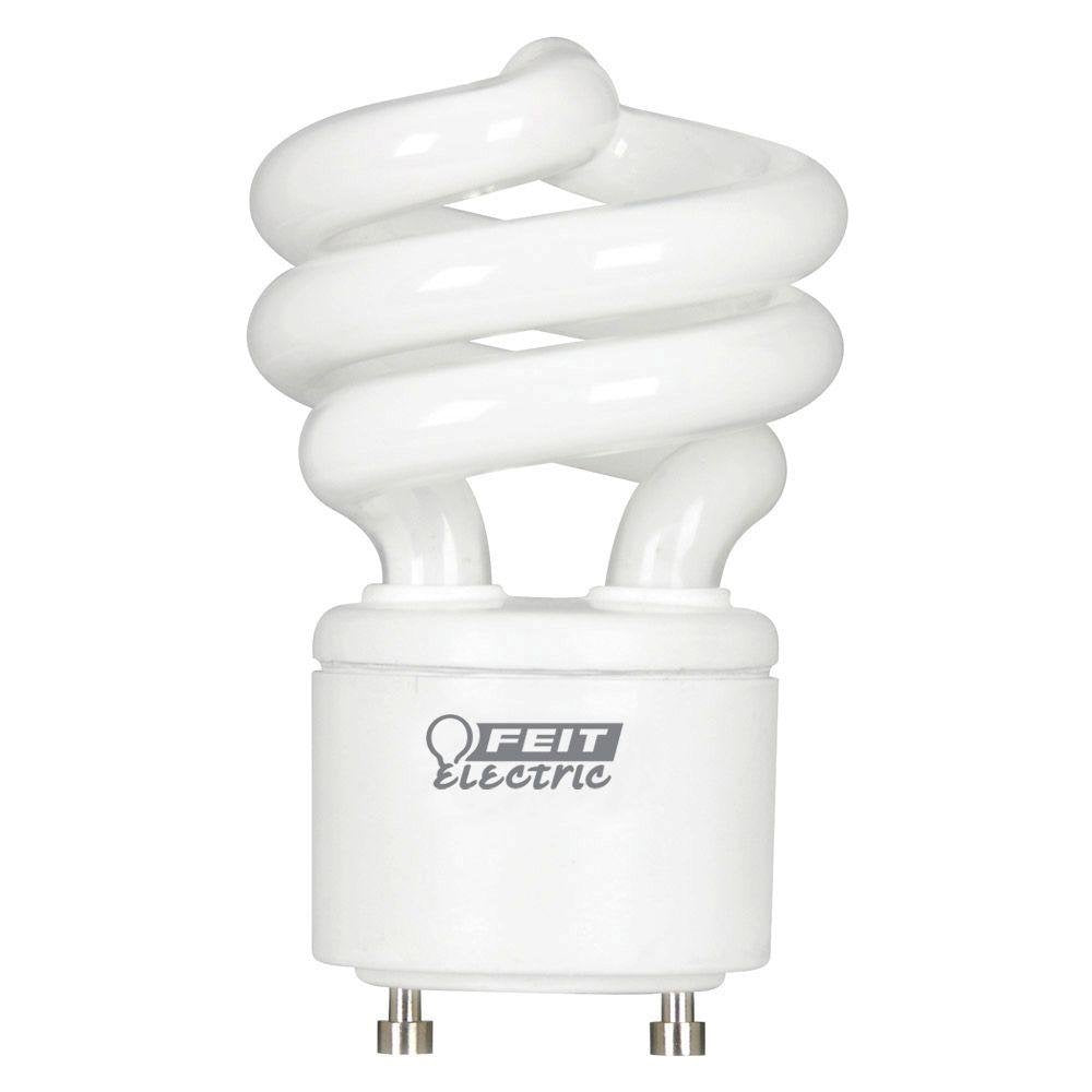 Feit Electric 60W Equivalent CFL Twist Light Bulb on GU24 Base, Non-Dimmable, 900 Lumens, 10K Life Hours, 4100K Cool White 1 Pack - BPESL13T/GU24/41K