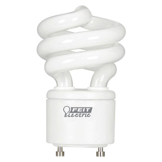 Feit Electric 60W Equivalent CFL Twist Light Bulb on GU24 Base, Non-Dimmable, 900 Lumens, 10K Life Hours, 4100K Cool White 1 Pack - BPESL13T/GU24/41K
