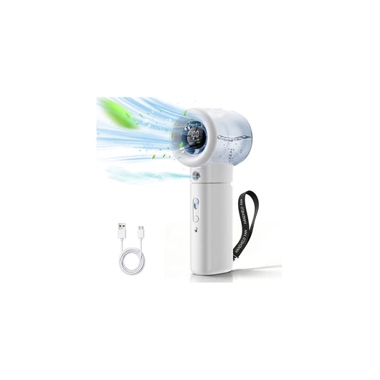 Portable Handheld Fan with Misting, Battery Powered Rechargeable Fans