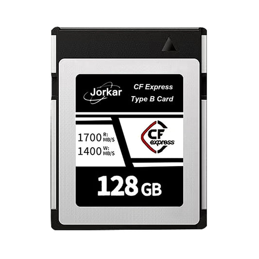 Jorkar 128GB CFexpress Type B Memory Card, High-Speed Up to 1700MB/s, RAW 8K 4K Photo & Video, for Cameras Camcorders Nikon Z6/Z7/Z8/D6, for Canon