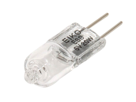 Eiko ESB/FHE T2-3/4 G4 Base Halogen Bulb, 6V/20W