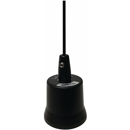 Larsen NMO150B 144-174 MHz 3 dB Base Load Mobile Antenna with 5 by 8 Wave Whip44; Black