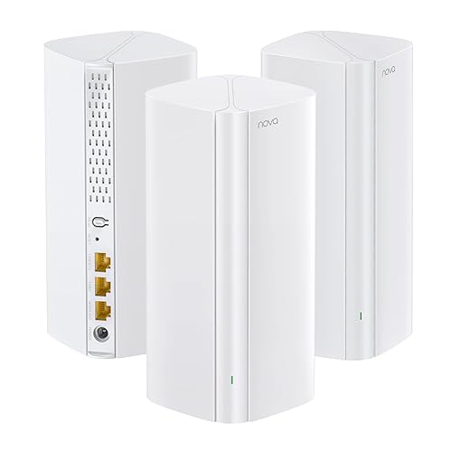 Tenda AX3000 WiFi 6 Mesh System Nova MX12- Whole Home Mesh WiFi Coverage up to 7,000 sq. ft., Dual-Band WiFi Mesh Network for 160+ Devices, Fast