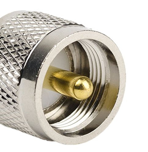 DHT Electronics 2PCS RF coaxial Coax Adapter SMA Female to UHF Male PL-259 PL259