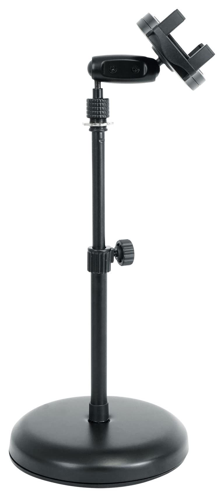 Rockville iStand 7 Adjustable Desktop Stand for iPad/iPhone/Tablet/Phone, 360 Swivel, Mic Clip Included, Perfect for Karaoke, Live Performances, and
