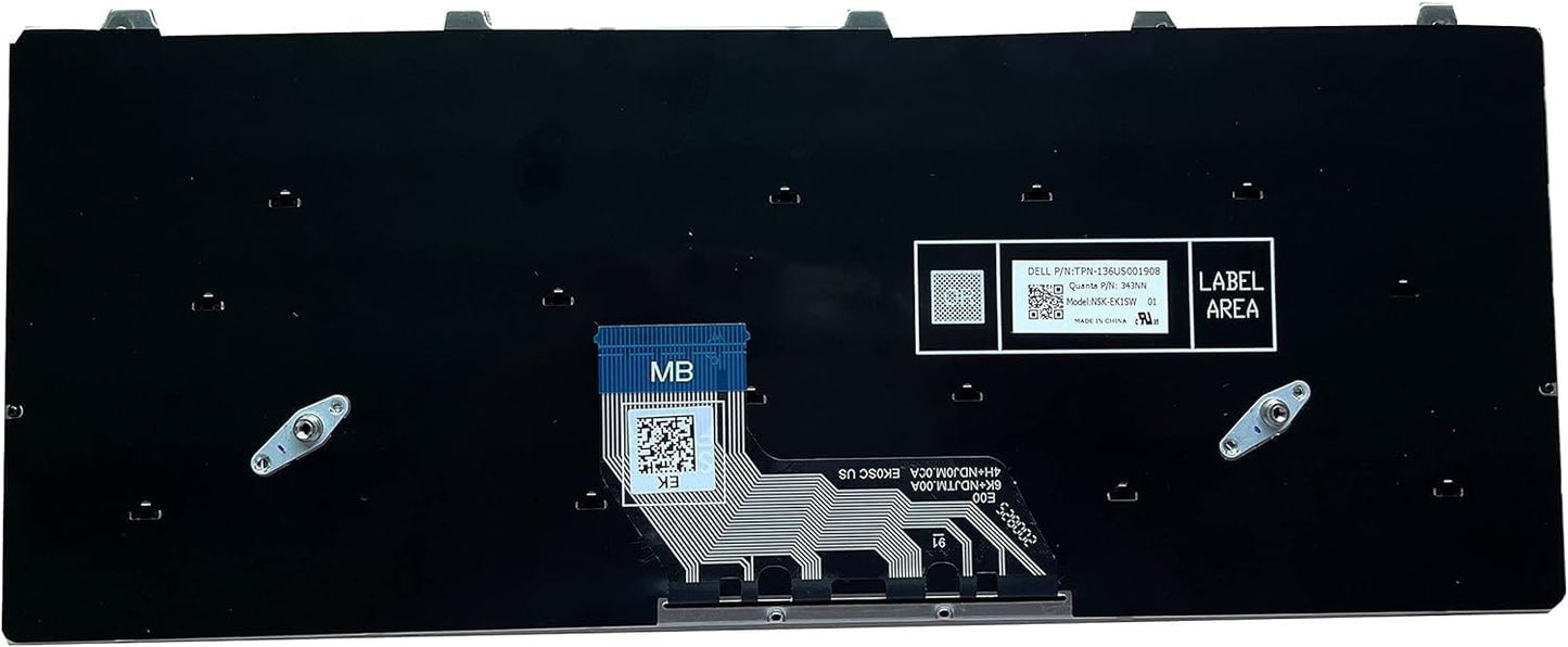 YIJIATech Replacement Keyboard with Screwdriver US Layout for Dell Latitude 3180 3189 3190 3380 Black Border
