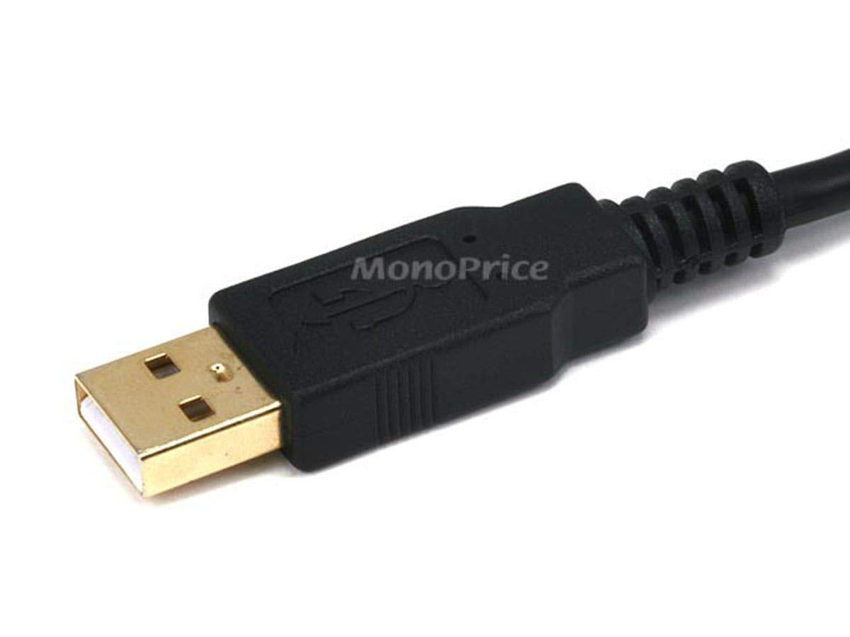 Monoprice 103038 25-Feet 28AWG A Type VGA and USB to M1-D Cable - Black